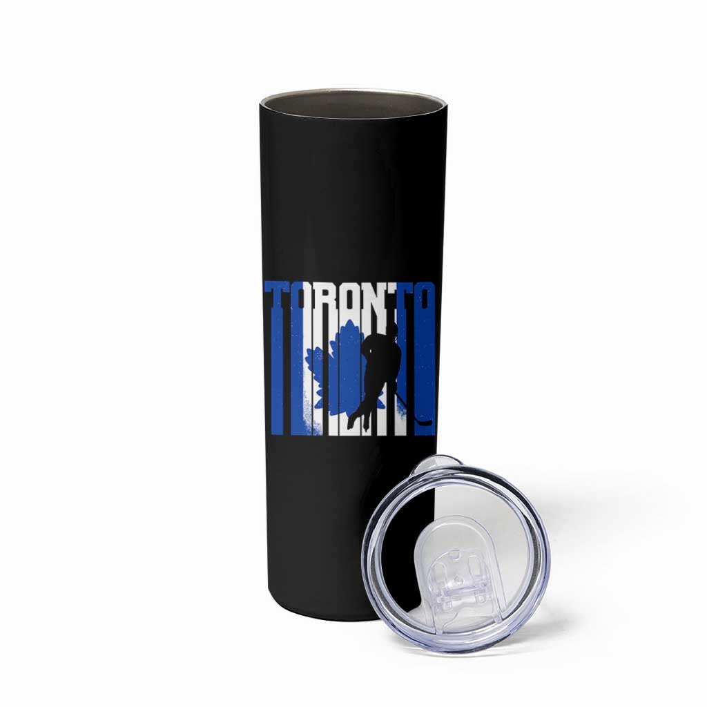 Ice Hockey Torontonian Player Skinny Tumbler Toronto Flag Gift - Wonder Print Shop