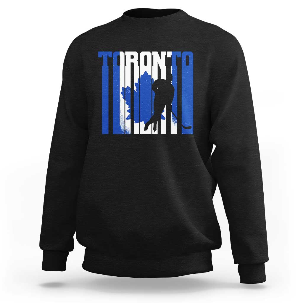 Ice Hockey Torontonian Player Sweatshirt Toronto Flag Gift - Wonder Print Shop