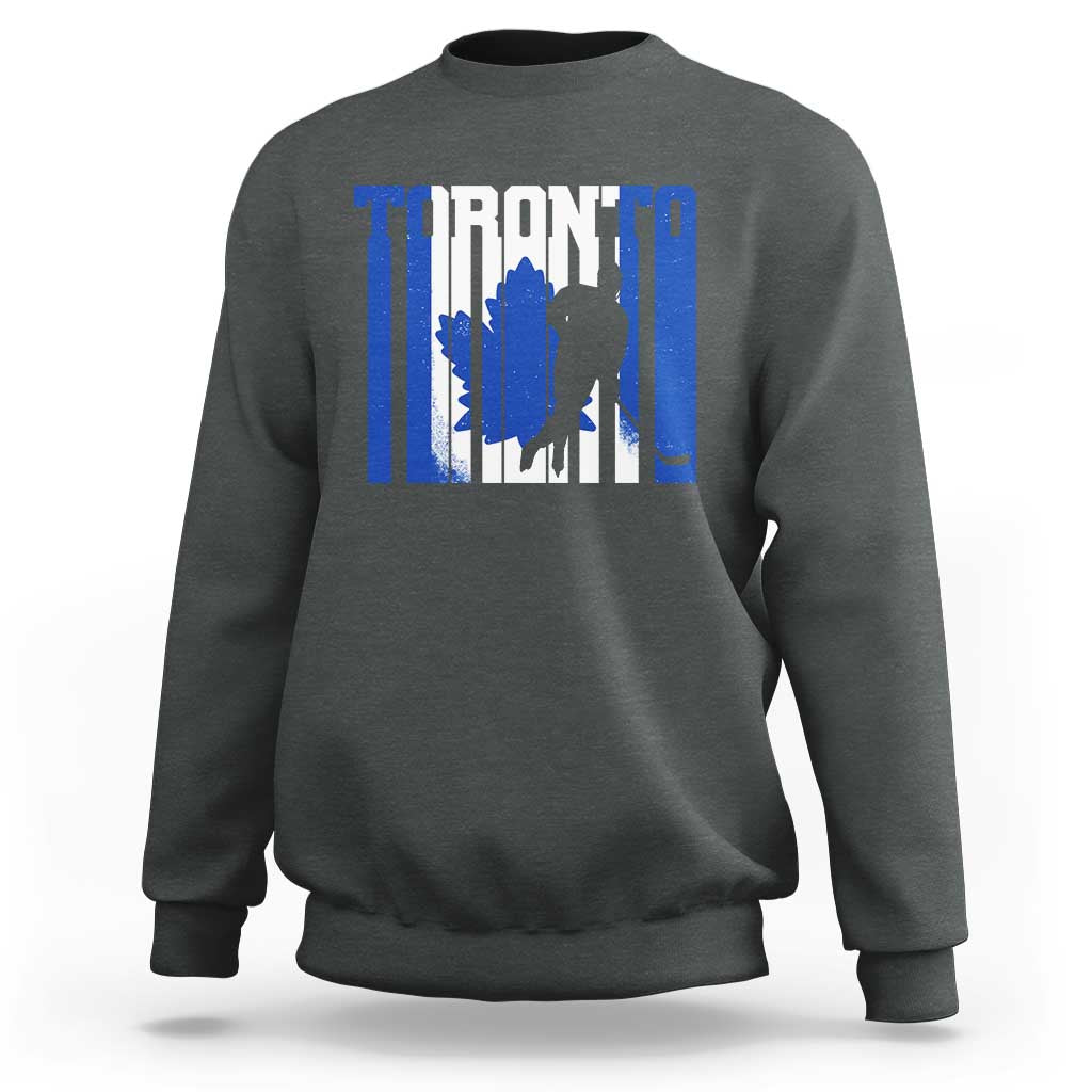 Ice Hockey Torontonian Player Sweatshirt Toronto Flag Gift - Wonder Print Shop