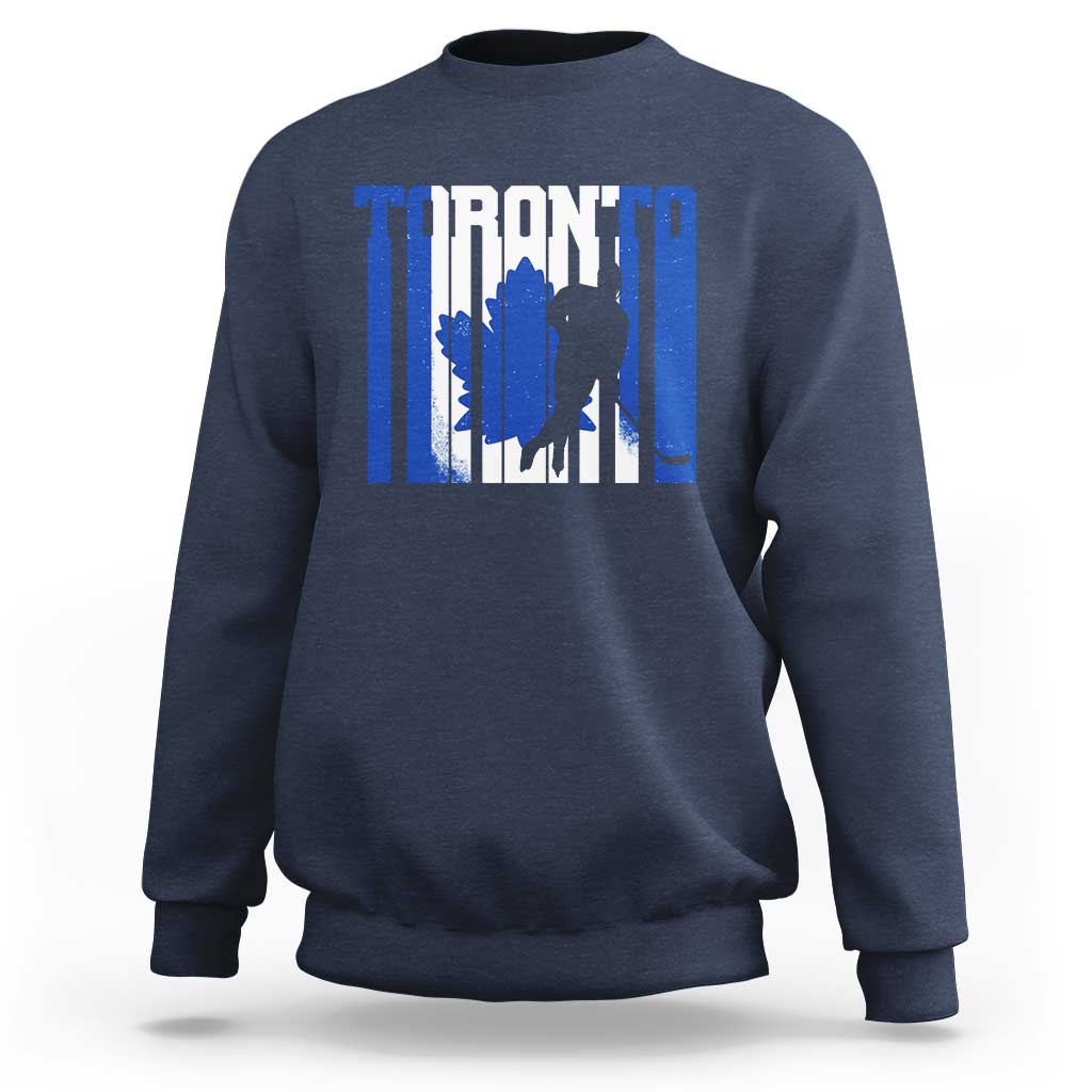 Ice Hockey Torontonian Player Sweatshirt Toronto Flag Gift - Wonder Print Shop