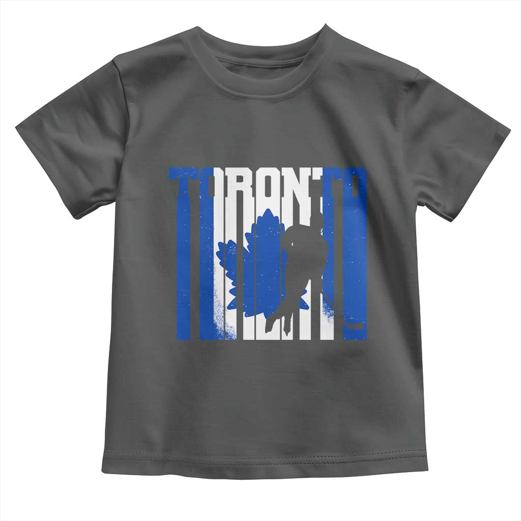 Ice Hockey Torontonian Player Toddler T Shirt Toronto Flag Gift - Wonder Print Shop