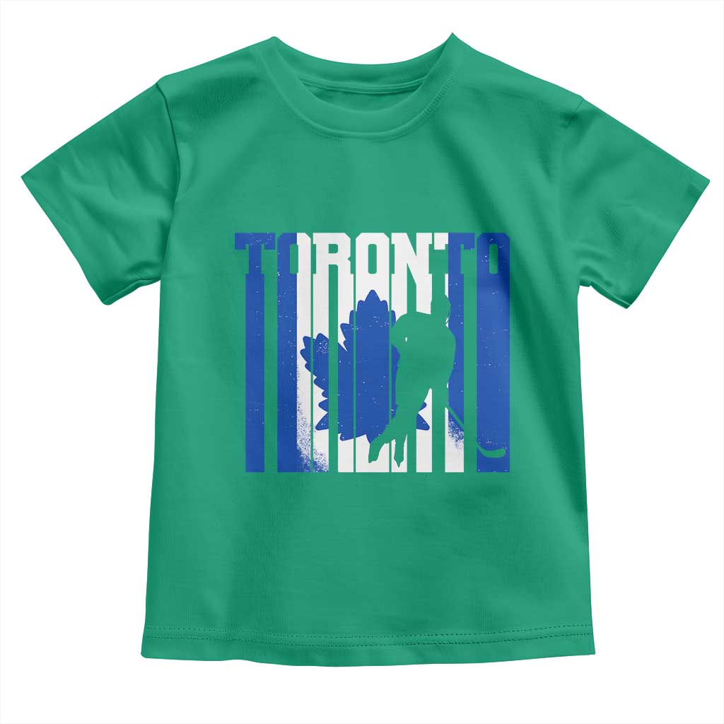 Ice Hockey Torontonian Player Toddler T Shirt Toronto Flag Gift - Wonder Print Shop
