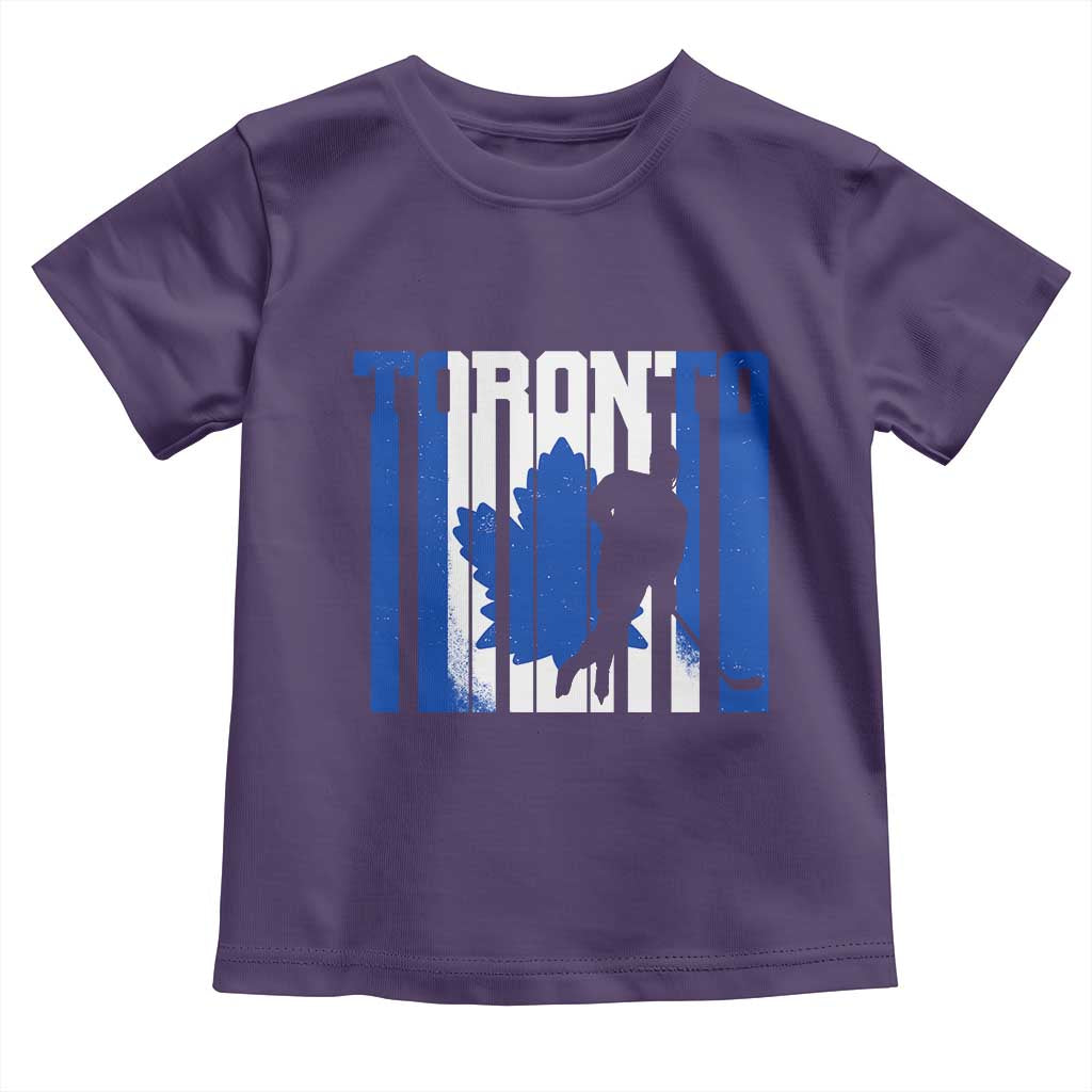 Ice Hockey Torontonian Player Toddler T Shirt Toronto Flag Gift - Wonder Print Shop