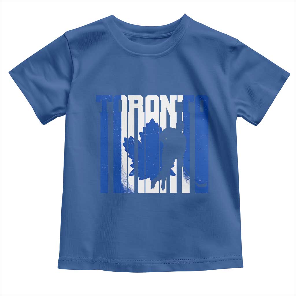 Ice Hockey Torontonian Player Toddler T Shirt Toronto Flag Gift - Wonder Print Shop