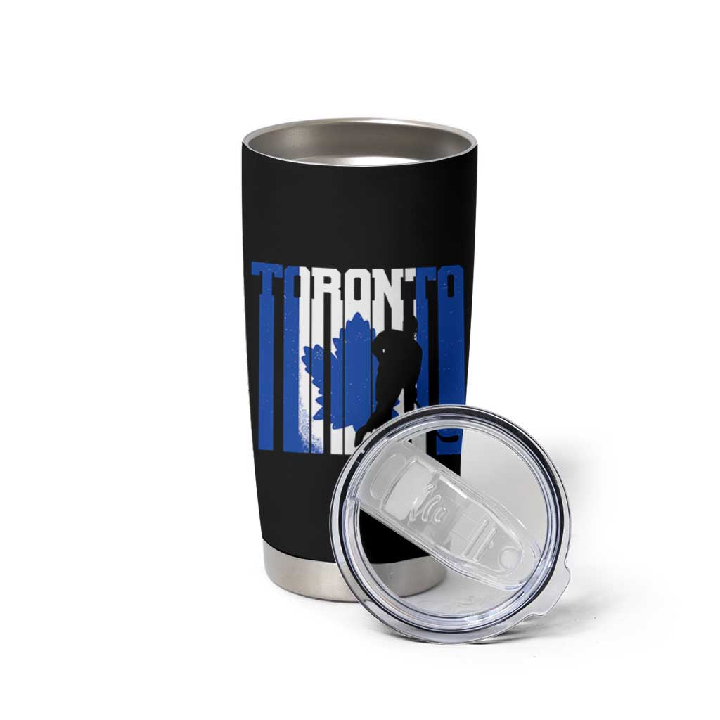 Ice Hockey Torontonian Player Tumbler Cup Toronto Flag Gift - Wonder Print Shop