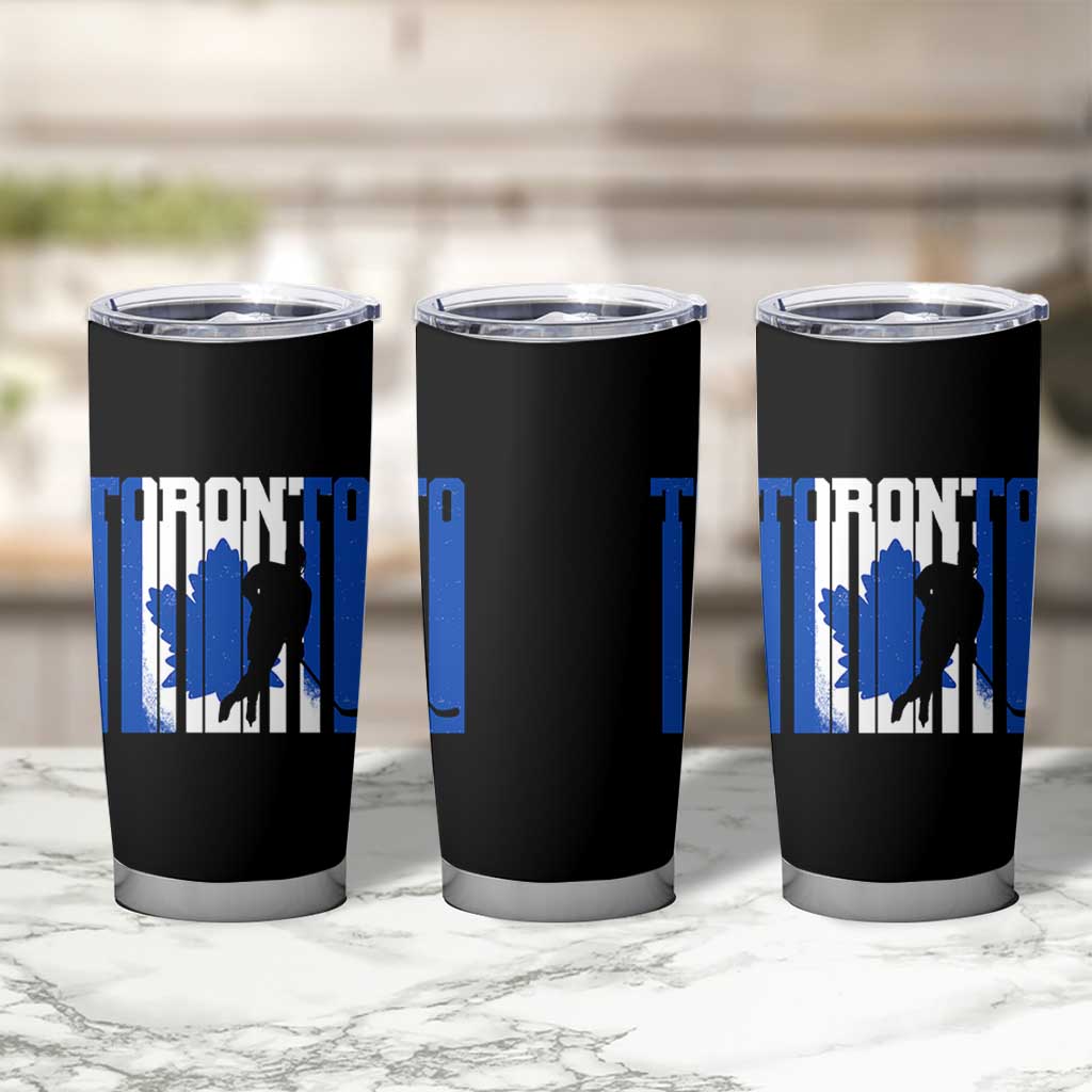 Ice Hockey Torontonian Player Tumbler Cup Toronto Flag Gift - Wonder Print Shop