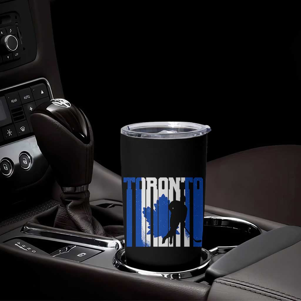 Ice Hockey Torontonian Player Tumbler Cup Toronto Flag Gift - Wonder Print Shop
