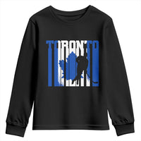 Ice Hockey Torontonian Player Youth Sweatshirt Toronto Flag Gift - Wonder Print Shop