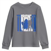 Ice Hockey Torontonian Player Youth Sweatshirt Toronto Flag Gift - Wonder Print Shop