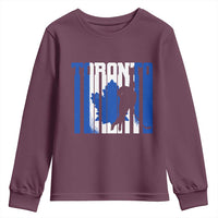 Ice Hockey Torontonian Player Youth Sweatshirt Toronto Flag Gift - Wonder Print Shop