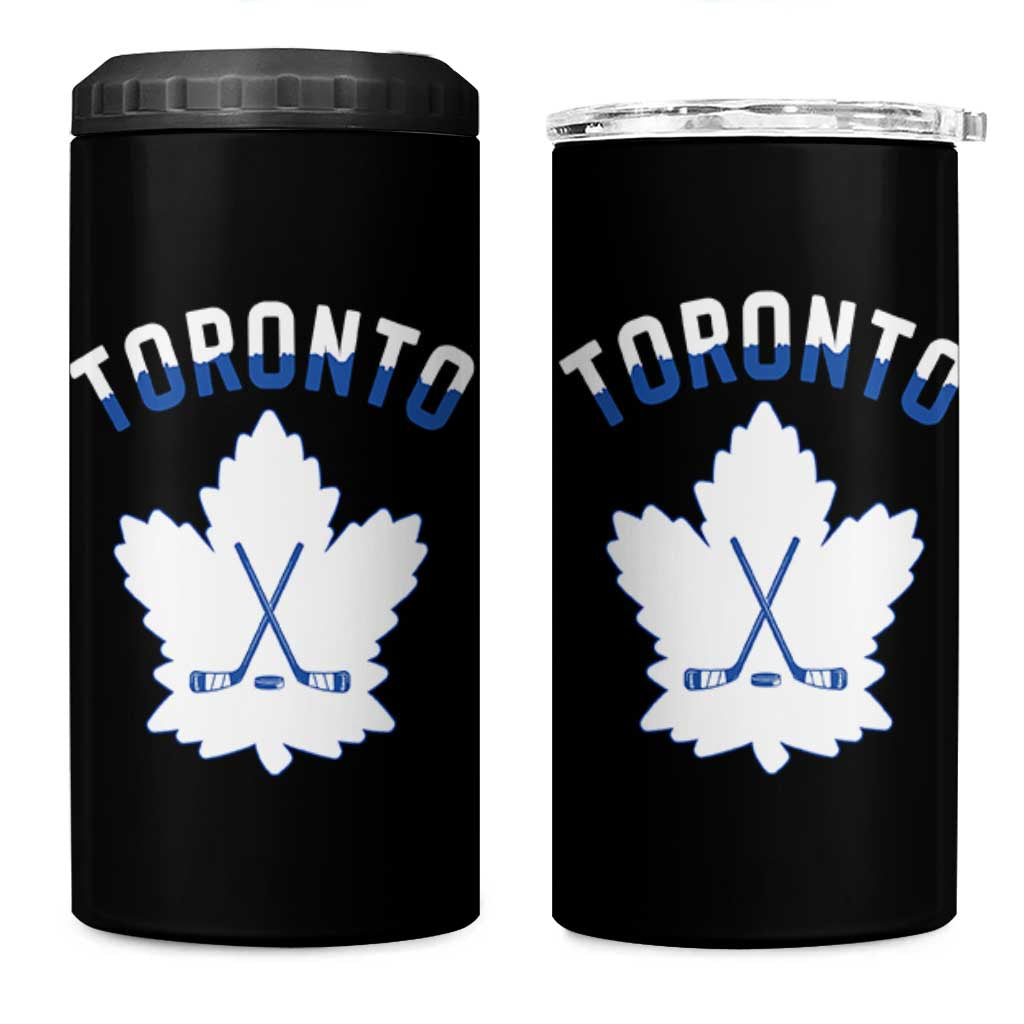 Toronto Ice Hockey Lover 4 in 1 Can Cooler Tumbler Gift For Torontonian - Wonder Print Shop