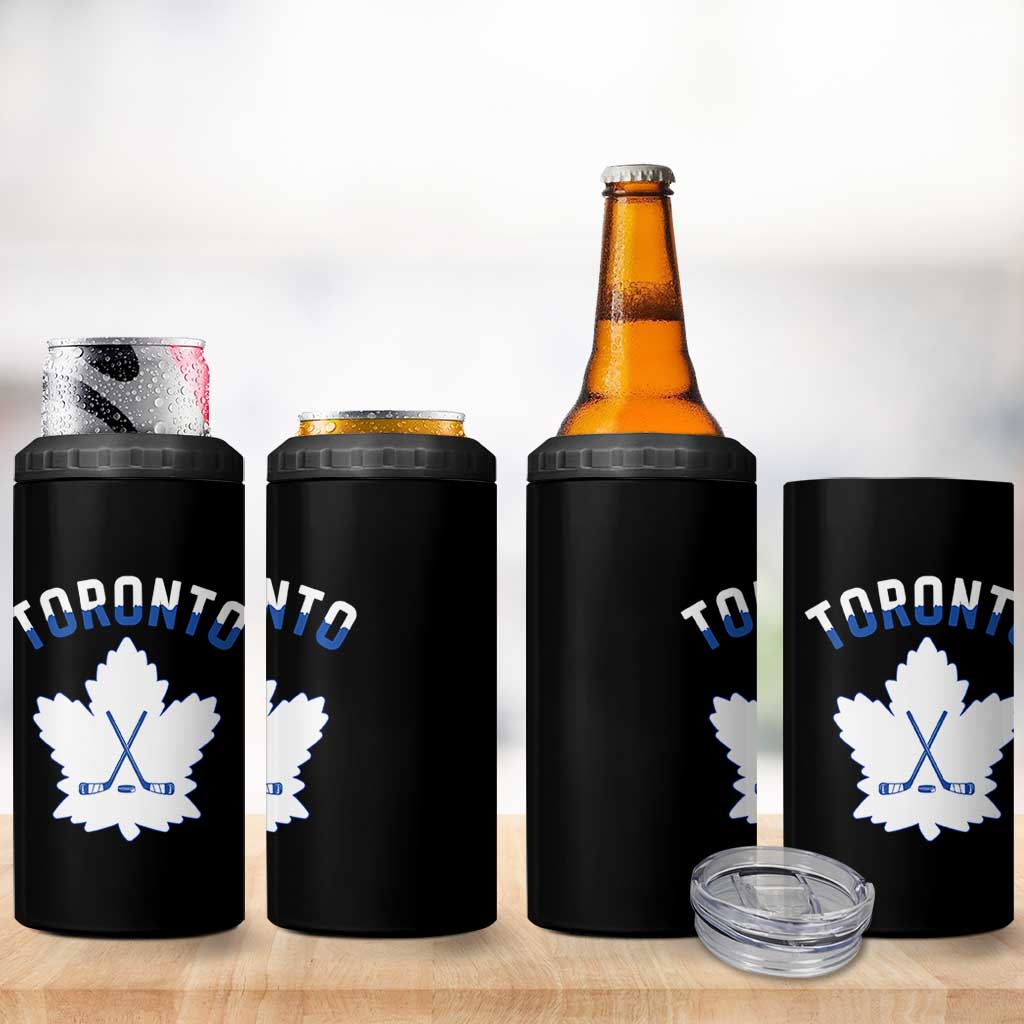 Toronto Ice Hockey Lover 4 in 1 Can Cooler Tumbler Gift For Torontonian - Wonder Print Shop