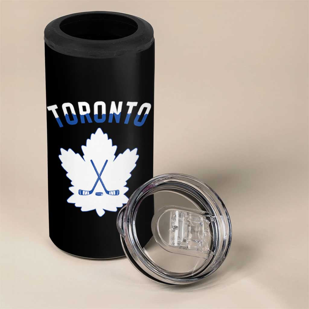 Toronto Ice Hockey Lover 4 in 1 Can Cooler Tumbler Gift For Torontonian - Wonder Print Shop
