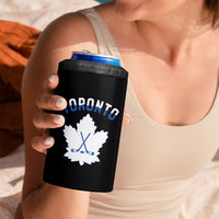 Toronto Ice Hockey Lover 4 in 1 Can Cooler Tumbler Gift For Torontonian - Wonder Print Shop