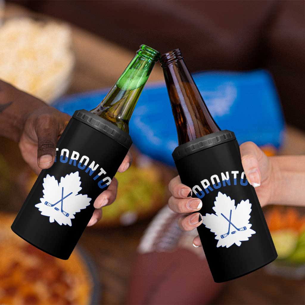 Toronto Ice Hockey Lover 4 in 1 Can Cooler Tumbler Gift For Torontonian - Wonder Print Shop