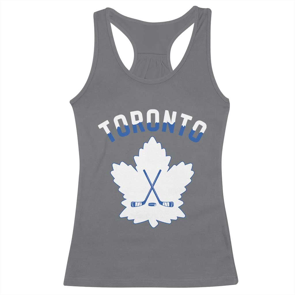 Toronto Ice Hockey Lover Racerback Tank Top Gift For Torontonian - Wonder Print Shop