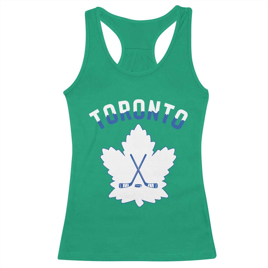 Toronto Ice Hockey Lover Racerback Tank Top Gift For Torontonian - Wonder Print Shop