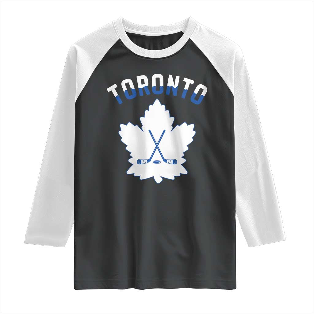 Toronto Ice Hockey Lover Raglan Shirt Gift For Torontonian - Wonder Print Shop