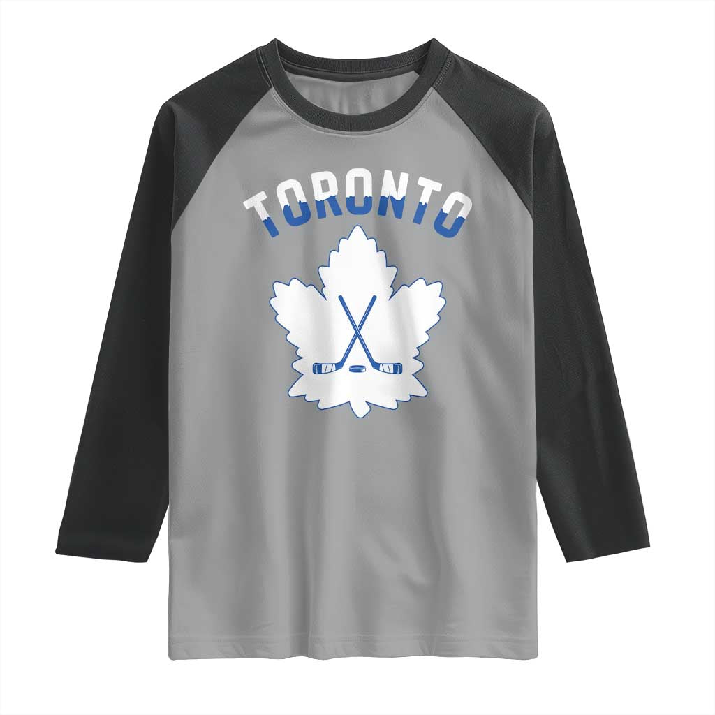 Toronto Ice Hockey Lover Raglan Shirt Gift For Torontonian - Wonder Print Shop