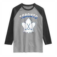 Toronto Ice Hockey Lover Raglan Shirt Gift For Torontonian - Wonder Print Shop