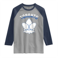 Toronto Ice Hockey Lover Raglan Shirt Gift For Torontonian - Wonder Print Shop