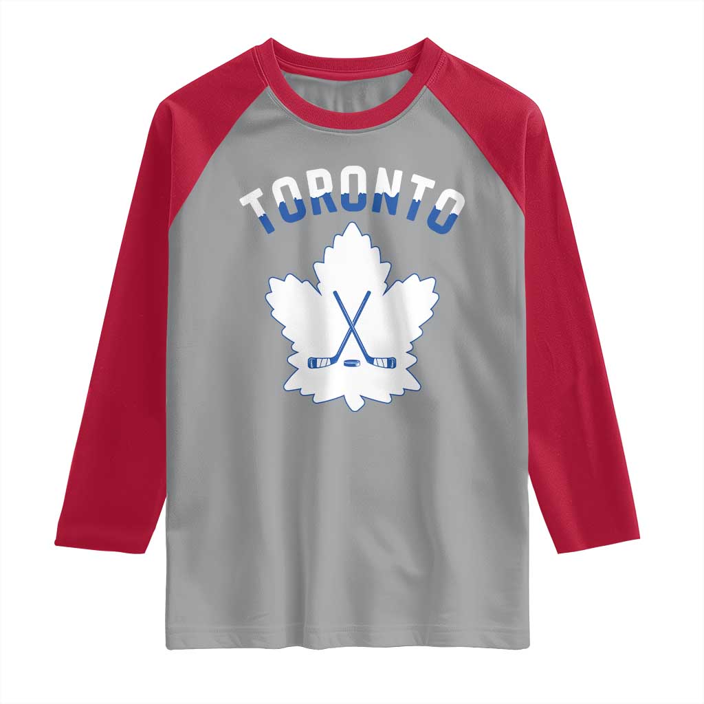 Toronto Ice Hockey Lover Raglan Shirt Gift For Torontonian - Wonder Print Shop