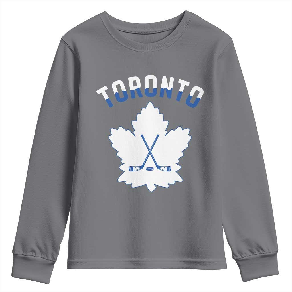 Toronto Ice Hockey Lover Youth Sweatshirt Gift For Torontonian - Wonder Print Shop