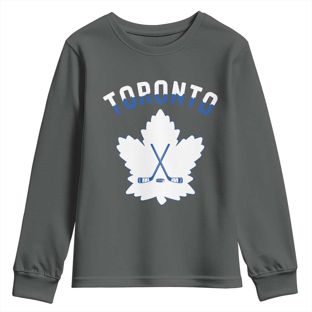 Toronto Ice Hockey Lover Youth Sweatshirt Gift For Torontonian - Wonder Print Shop