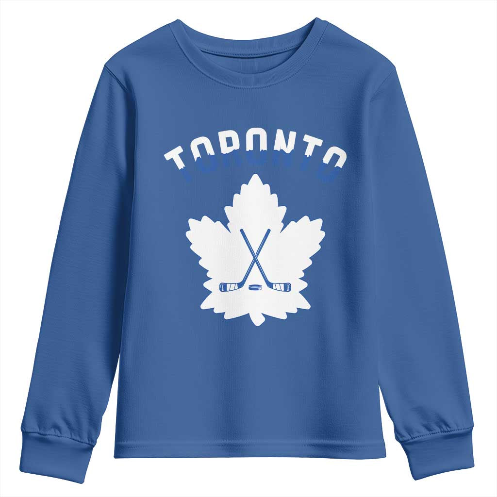 Toronto Ice Hockey Lover Youth Sweatshirt Gift For Torontonian - Wonder Print Shop
