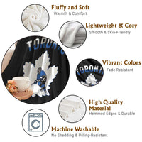 Toronto Ice Hockey Player Throw Blanket Canadian Winter Sport - Wonder Print Shop