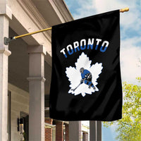 Toronto Ice Hockey Player Garden Flag Canadian Winter Sport - Wonder Print Shop