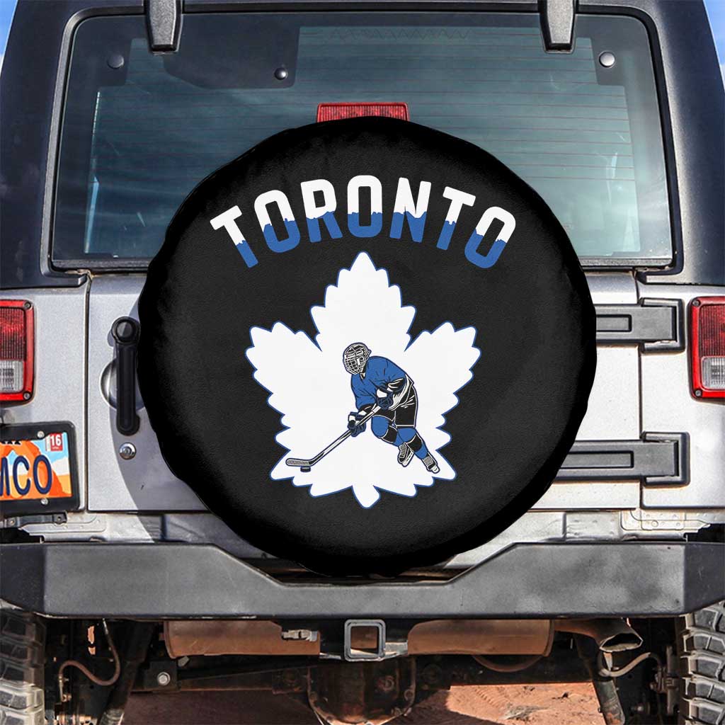 Toronto Ice Hockey Player Spare Tire Cover Canadian Winter Sport - Wonder Print Shop