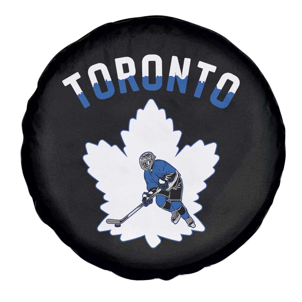 Toronto Ice Hockey Player Spare Tire Cover Canadian Winter Sport - Wonder Print Shop