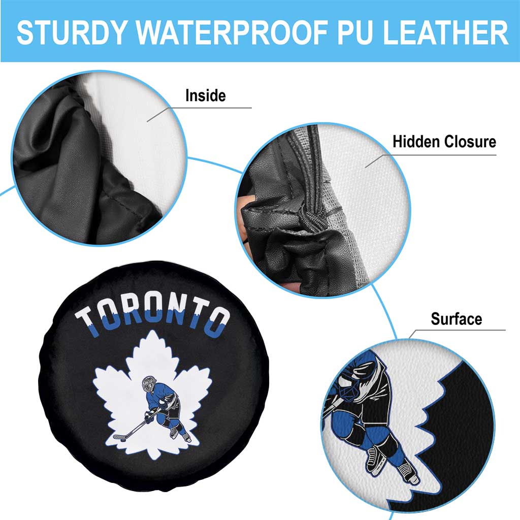 Toronto Ice Hockey Player Spare Tire Cover Canadian Winter Sport - Wonder Print Shop