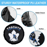 Toronto Ice Hockey Player Spare Tire Cover Canadian Winter Sport - Wonder Print Shop