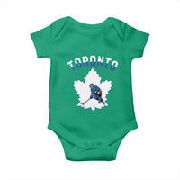 Toronto Ice Hockey Player Baby Onesie Canadian Winter Sport - Wonder Print Shop