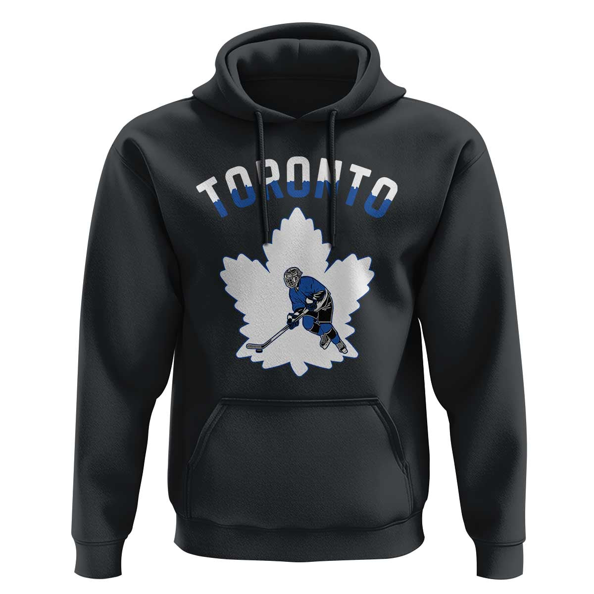Toronto Ice Hockey Player Hoodie Canadian Winter Sport - Wonder Print Shop