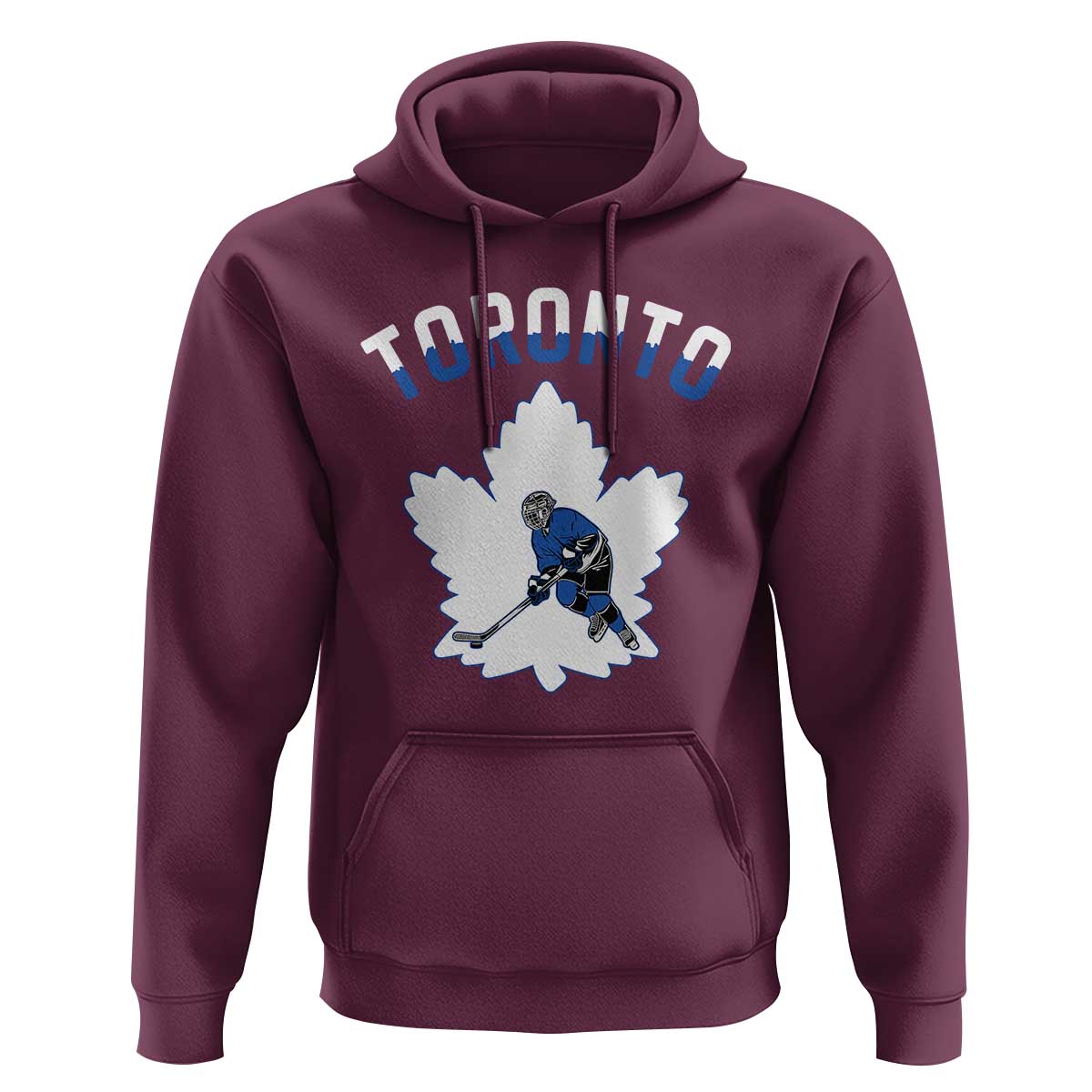 Toronto Ice Hockey Player Hoodie Canadian Winter Sport - Wonder Print Shop