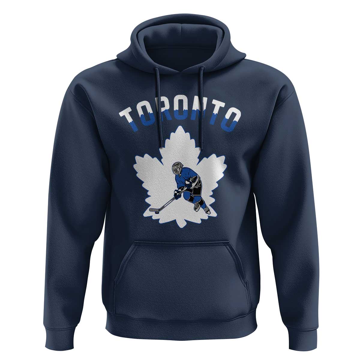 Toronto Ice Hockey Player Hoodie Canadian Winter Sport - Wonder Print Shop