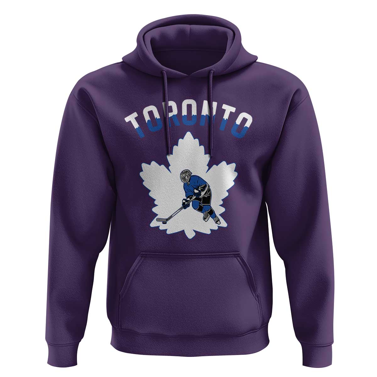 Toronto Ice Hockey Player Hoodie Canadian Winter Sport - Wonder Print Shop