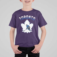 Toronto Ice Hockey Player T Shirt For Kid Canadian Winter Sport - Wonder Print Shop