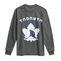 Toronto Ice Hockey Player Long Sleeve Shirt Canadian Winter Sport - Wonder Print Shop