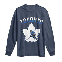 Toronto Ice Hockey Player Long Sleeve Shirt Canadian Winter Sport - Wonder Print Shop