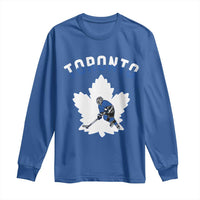 Toronto Ice Hockey Player Long Sleeve Shirt Canadian Winter Sport - Wonder Print Shop