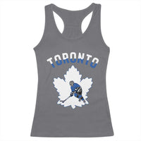 Toronto Ice Hockey Player Racerback Tank Top Canadian Winter Sport - Wonder Print Shop