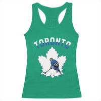 Toronto Ice Hockey Player Racerback Tank Top Canadian Winter Sport - Wonder Print Shop