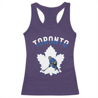Toronto Ice Hockey Player Racerback Tank Top Canadian Winter Sport - Wonder Print Shop