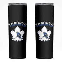 Toronto Ice Hockey Player Skinny Tumbler Canadian Winter Sport - Wonder Print Shop