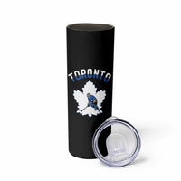 Toronto Ice Hockey Player Skinny Tumbler Canadian Winter Sport - Wonder Print Shop