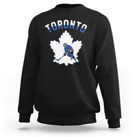 Toronto Ice Hockey Player Sweatshirt Canadian Winter Sport - Wonder Print Shop